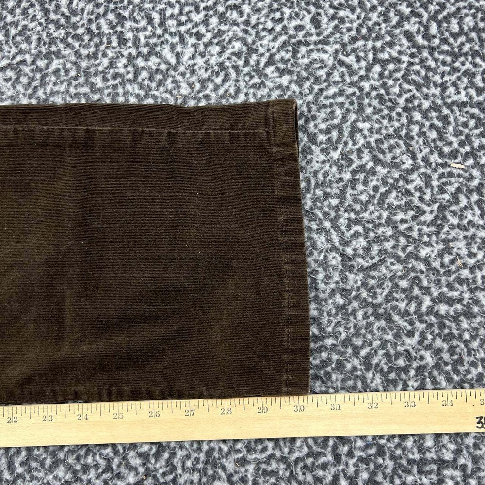 Chico's Pants Women 2 Regular Brown Corduroy Straight Leg Stretch Cotton - Picture 6 of 9